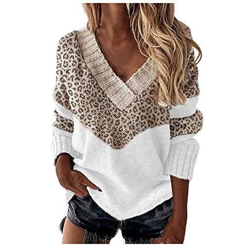 Briskorry Dames kleur strepen Knit Sweater Colorblock V-hals pullover imitatie nertsfluweel sweater fluffy stijlvolle gebreide trui gebreide top lange mouwen sweater