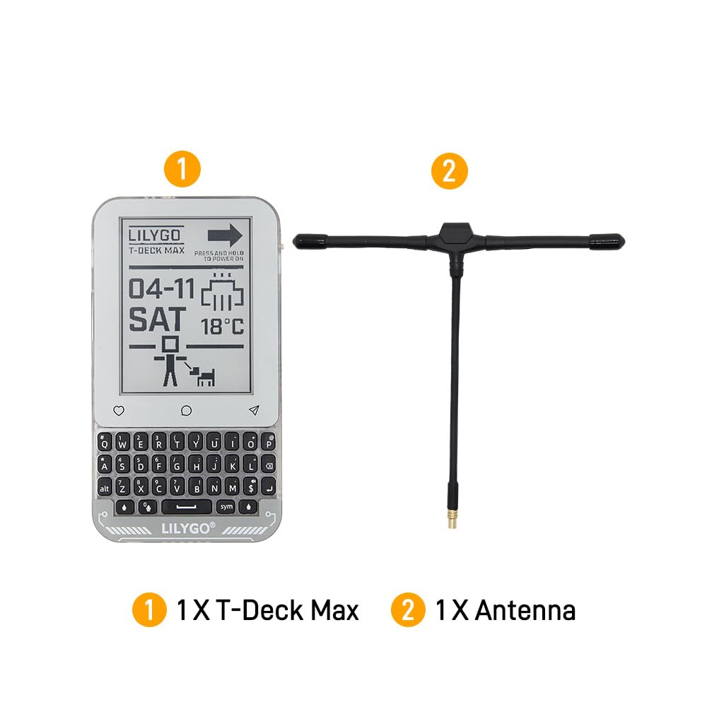 LILYGO T-Deck Max ESP32-S3 LoRa GPS TTGO Entwicklungsboard mit 3,1-Zoll-E-Paper-Display mit Frontbeleuchtung und geringem Stromverbrauch (868 MHz)