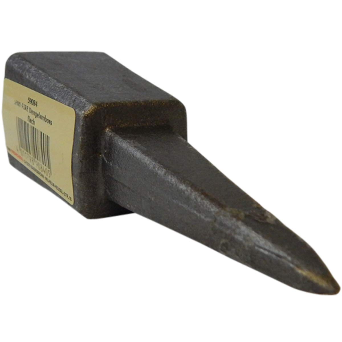 SHW-FIRE Dengelamboss 500 g – Plano, afilado guadaña | Para guadañas y mantenimiento | Herramienta especial para afilar y compactar guadañas y hoces