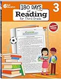 180 Days™: Reading for 3rd Grade 2nd Edition Practice Workbook for Classroom and Home, Cool and Fun Practice Created by Teachers (180 Days of Practice)