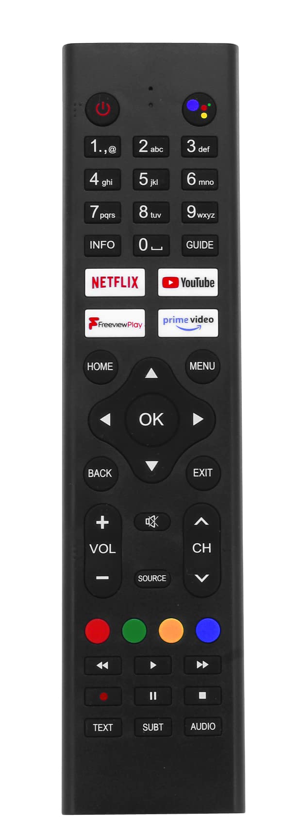 AULCMEET Telecomando Sostitutivo Per TV HANNSPREE Modelli HSG1186, HSG1189, HSG1188, HSG1067 E Altri (Batterie Non Incluse)