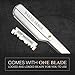 Best Shavette Straight Razor - Replaceable Blade Straight Razor, Metal Handle Shavette, No Stropping or Honing Needed, Great For Beginners, Starter Blade, Hygienic, Close Shave, Leather Case (Blue)