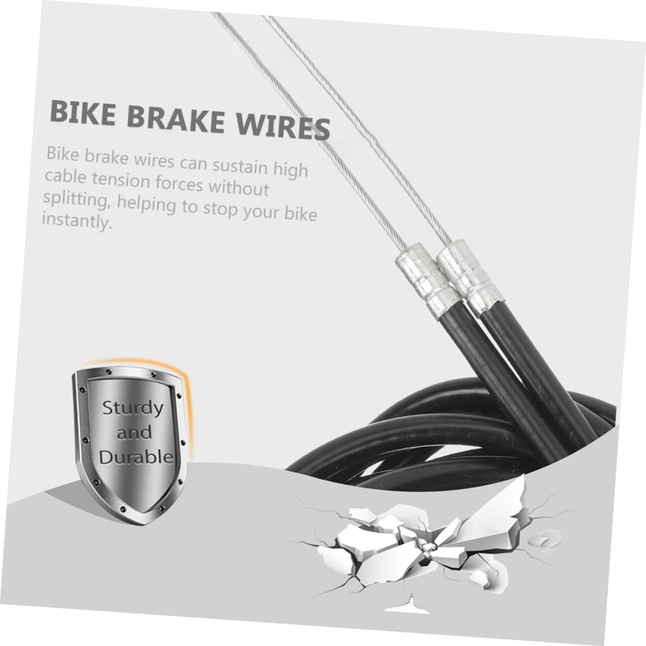 Gatuida Cables para Bicicleta de Delanteros Traseros Resistente y Duradero para Reparación Bicicletas