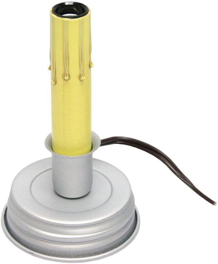 Cleveland Vintage Lighting CLV102 Canning Lid W.Candlestick Up, Small, Multicolor