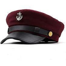 Newsboy Cap for Women Beret Hat Vintage Military Sailor Captain Caps