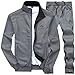 MANLUODANNI Ensemble Survêtement Homme Pantalon Sweat Jogging Set Gris foncé L