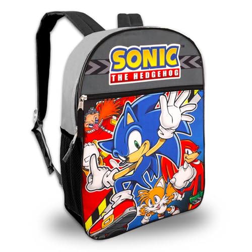 Sonic the Hedgehog Backpack with Lunch Box Set - Bundle with 16” Bookbag, Sonic Lunch Box, Stickers, and More | Sonic Backpack for Boys School Supplies2