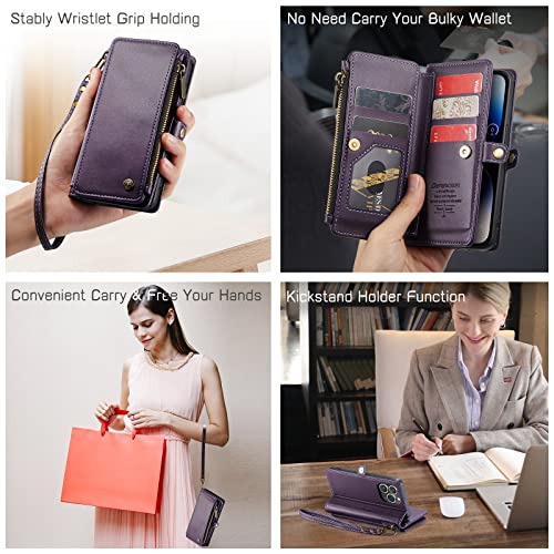 Defencase RFID Blocking Leather Wallet Case for iPhone 14 Pro #TOP3