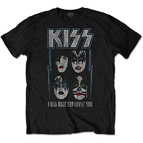 Image of Kiss Made for Lovin' You Official Tee T-Shirt Mens Unisex (Large) Black