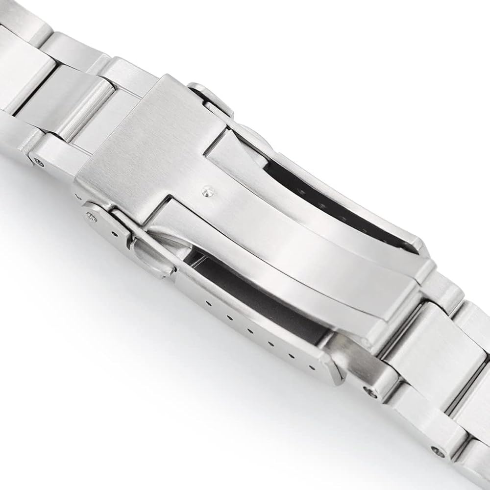 Amazon.co.jp: [MiLTAT] 20mm メタル時計バンド ステンレス オイスター