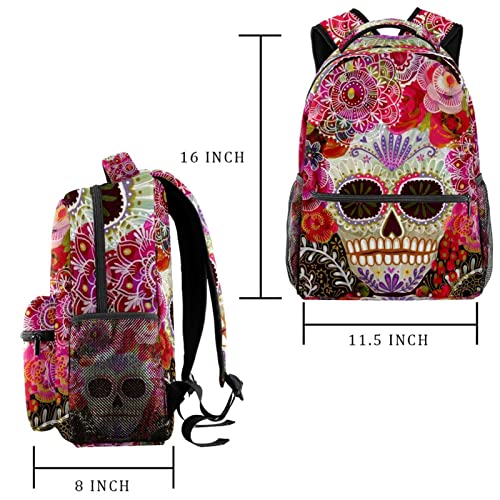 Sac à dos fleurs et chien mignon Couleur 4 pour les cours, les sorties et le lycée