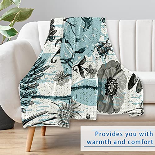Couverture libellule 150x100 cm douce et chaude pour lit et canapé - 7