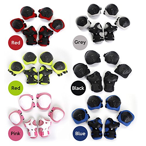 Braçadeira, Andoer Conjunto de almofadas protetoras de proteção de segurança para pulsos 6 peças par