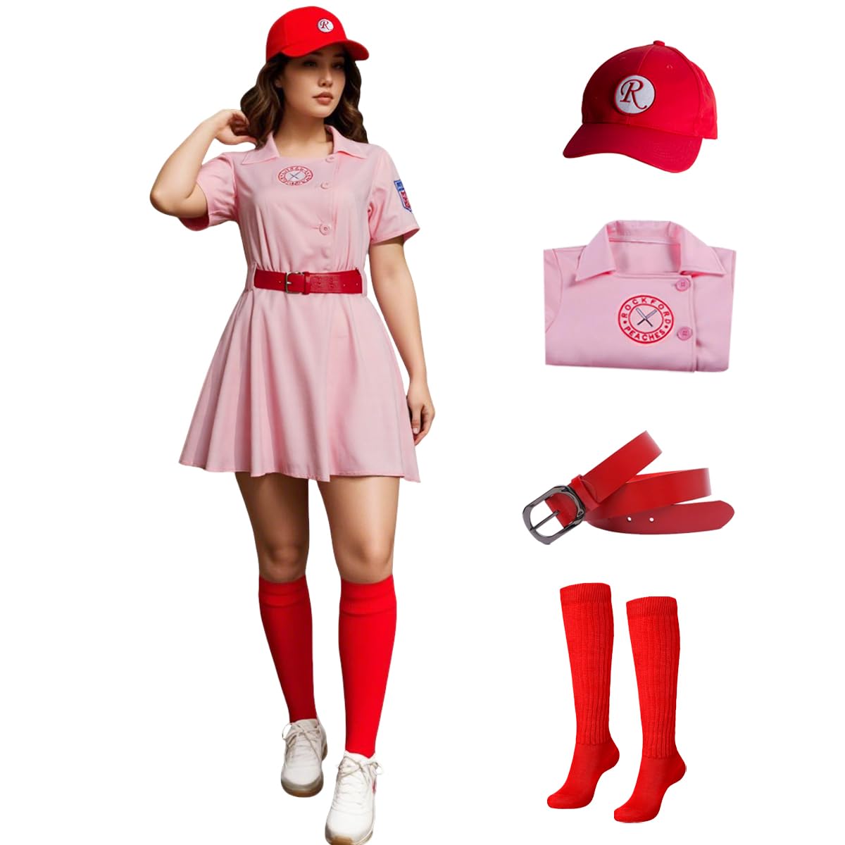 Womens Dottie Costume Jersey Dress