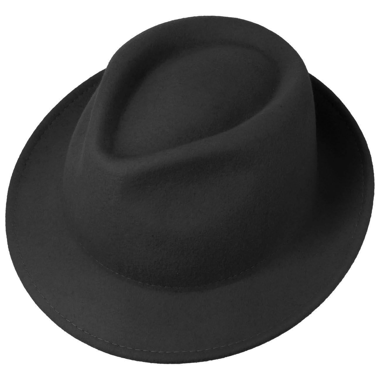 LIPODO Trilby kapelusz filc welniany Wyprodukowano we Wloszech Unisex Jesien Zima