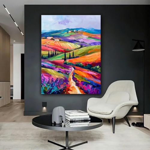 Pintura abstracta de pared para decorar salones modernos y dormitorios elegantes 2