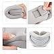 JSHshield Soft Universal Halskrause, Cervicorrect Halskrause, Verstellbarer Nackenstützkragen für Reisen, Nickerchen, Büro, Entlastung des Halswirbelsäulendrucks