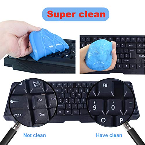 BESTZY Keyboard Cleaner Universele Cleaning Gel - 2 Cans en 2 Borstels Super Clean Snel Verwijderen Vlekken voor PC… - Image 3
