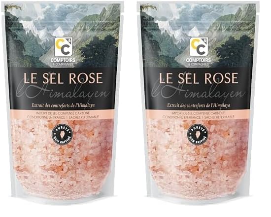 Comptoirs et Compagnies Sal Rosa del Himalaya 1000 g (Paquete de 2)