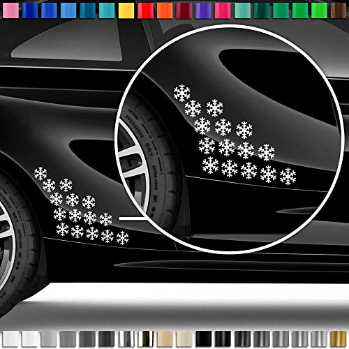 AutoDress® - Set de 15 pegatinas de copo de nieve Cover