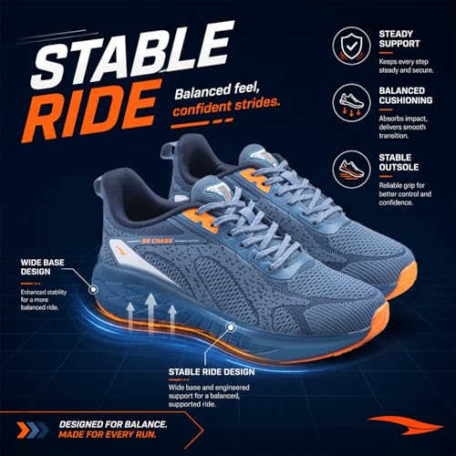 Image of ASIAN Powerplay-35 Men's Running & Training Shoes | Gym Sneaker with Cushioned Sole, Breathable Mesh & Grippy Outsole, Ideal for Travel