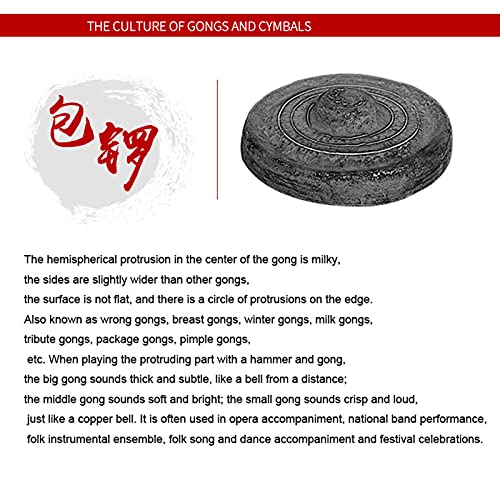 Originele Bao Gong-Hand Gong-Hu Dezhou Gong-klank zeer goed-Brass Copper Percussion Yoga Healing Symphony Orchestra… - Image 4