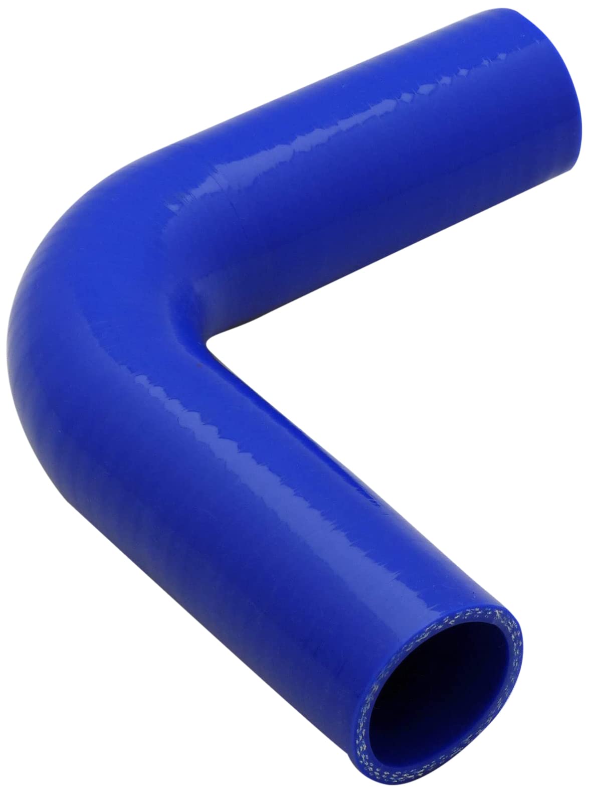 90 degree Silicone Turbo and Coolant Reinforced Hose Elbow ID: 63mm - Black — view 6
