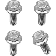 Yourkar 4 PCS Car Top Front Skid Plate Bolts, 12mm Hex Head Stainless Steel Skid Plate Bolt, Compatible with 4Runner FJ Cruiser Land Cruiser Sequoia Tacoma, Car Accessories