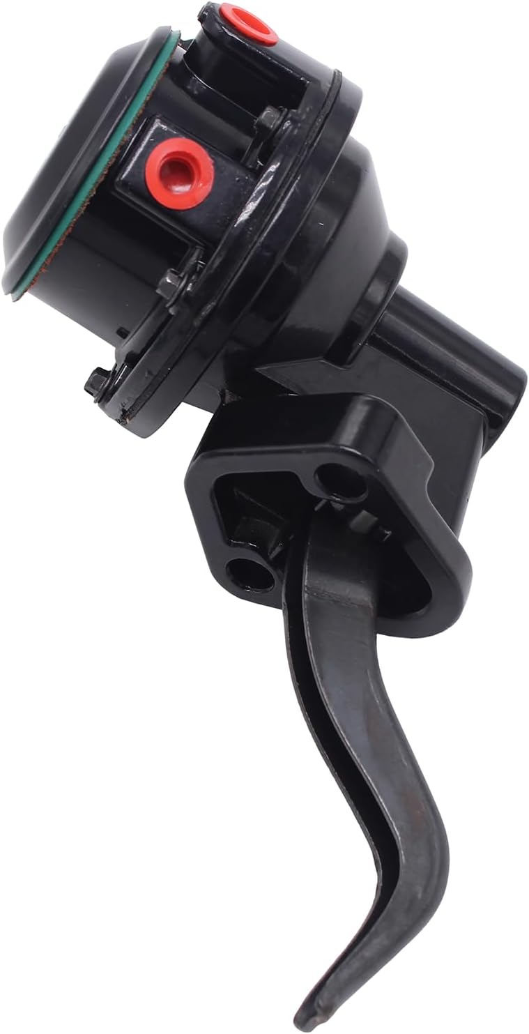 Black Mechanical Fuel Pump 6.5 PSI 1/4” NPT Inlet/Outlet Compatible With Pontiac 301 326 350 389 400 455,V8 Engine