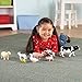 Learning Resources Jumbo Farm Animals Mommas and Babies - 8 Pieces, Ages 18+ months Toddler Learning Toys, Farm Animal Figures for Kids