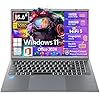Windows11 Intel Laptop 15.6 pulgadas pantalla HD (Celeron N5095) 16 GB de RAM 256 GB de almacenamiento SSD, con Office 2024 gratuito | Desbloqueo de huellas dactilares | Cámara de privacidad |