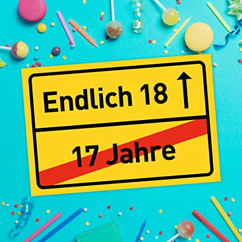 30 Geburtstag Schild für Frauen und Männer - Deko Geschenke Schild zum 30 Geburtstag - 30x20 cm Kunststoff (Ortsschild)