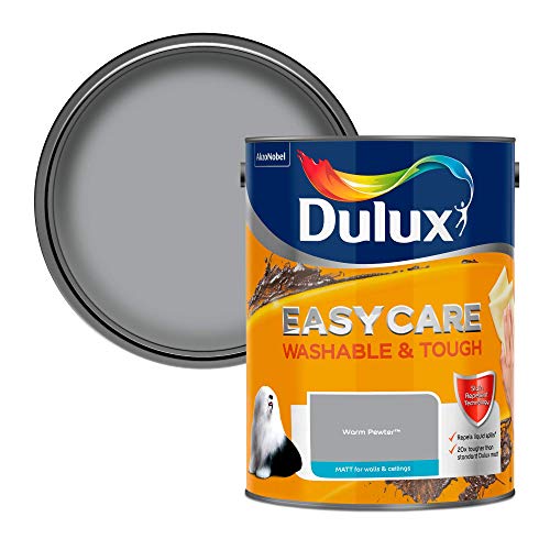 Dulux Easycare Washable & Tough Matt Emulsion Paint - Warm Pewter - 5L