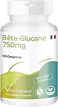 Beta-glucan 750mg - high dosage - vegan - 180 tablets - 70% polysaccharides | Vitamintrend®