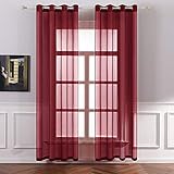 gardine rot weiß Design: Das natürliche Aussehen lässt diesen Vorhang in Mode erscheine. Mit sanfte Farbe ermöglicht der Vorhang eine warme Gestaltung der Fensterflächen, und es kann auch Ihre Fenster dekorativ und farbenfroh gestalten.