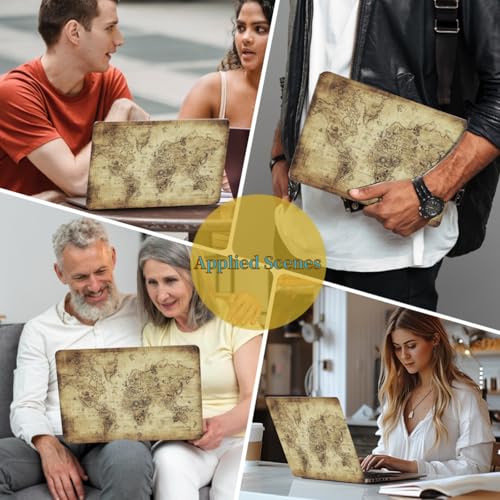 Protector MacBook Pro 13 Retina contra arañazos funda rígida A1502 mapa marrón 6