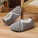 Gray Girls Fashionable and Casual Winter Velvet Floor Socks Shoes Baby Sole Thickened Indoor Home Slippers