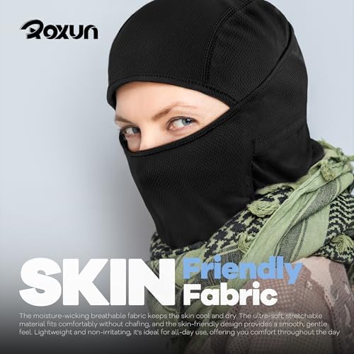 ROXUN Ski Mask Balaclava, Motorcycle Summer Cooling Breathable UV Protector — view 6