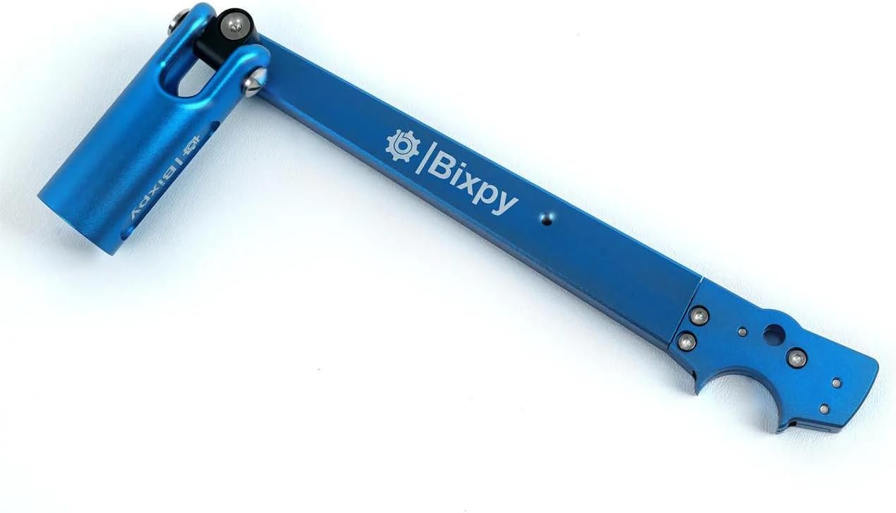 Bixpy Pole Steering Kit for Kayaks & Boats – Compatible with Power Pole, Universal Kayak & Transom Adapters – Swivel Steering with Telescopic Handle 26.25”–79” – 360° Maneuvering & Sharp Turns