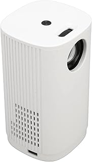 Small HD Projector Same Screen Function Support 1080P Edge Keystone Correction Mini Projector Powerful Portable Speaker for Android for Phone (US Plug)