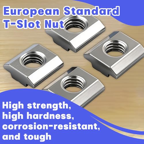 Miniatura 3 de Bacshby 20 Piezas Tuercas Para Ranuras M4, Riel Con Ranura En T,Serie 20 Tipo B,Tuercas Deslizantes,Tuerca Con Ranura En T Para Ranuras De Extrusión De Perfiles De Aluminio