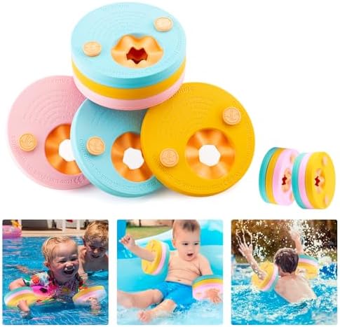 kaianda 6 Stück schwimmscheiben ab, schwimmscheiben Kinder, Eva Schaum, Schwimmflügel für Babys, Für Kinder zum Erlernen des Schwimmens als Hilfsmittel geeignet
