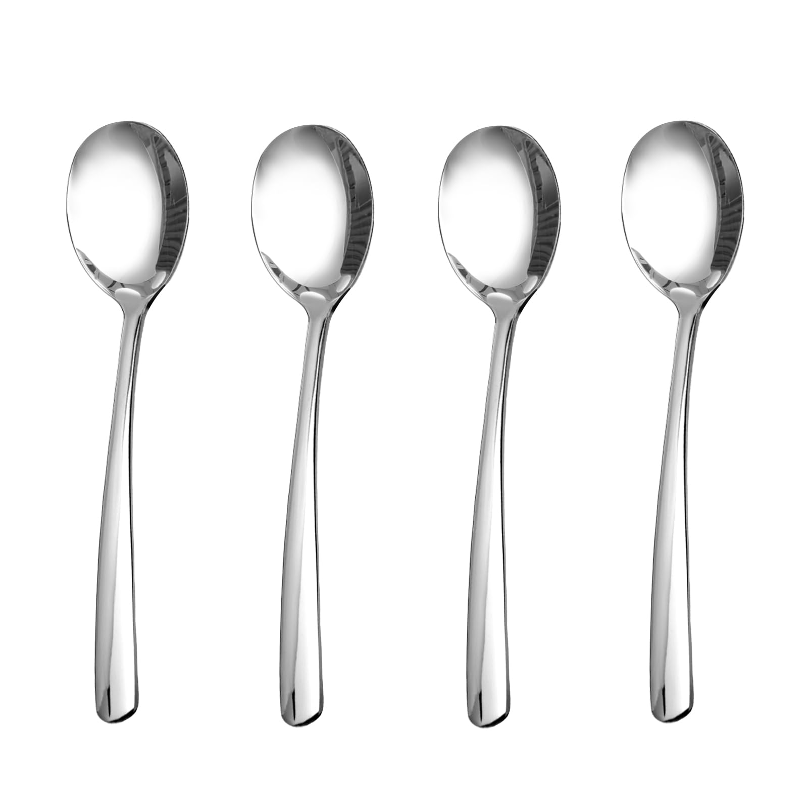 SOLEADER Teaspoons Silverware,4.8 Inch Coffee Spoons Set of 4,Food Grade 18/8 Stainless Steel Tea Spoons,Dessert Spoons,Small Spoons,Mini Spoons,Mirror Finish & Dishwasher Safe