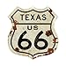 Pasttime Signs PTS447 Texas US 66 Shield Vintage Plasma