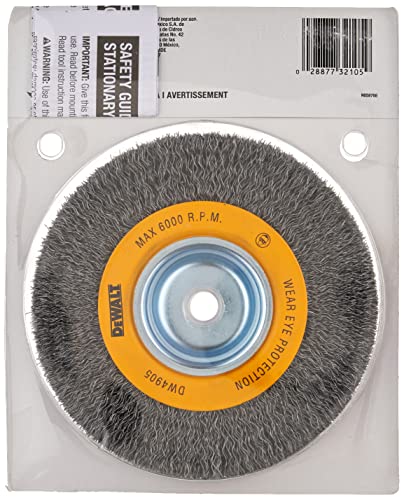 Dewalt Wire Wheel For Bench Grinder, Crimped, 6-Inch (Dw4905) #TOP1