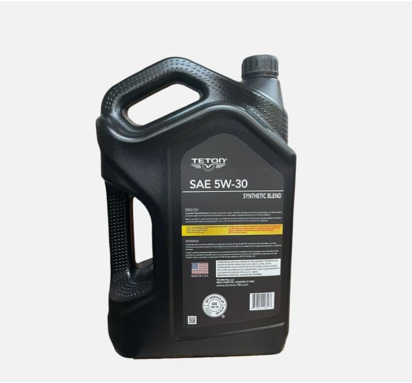 Teton 5W-30 Synthetic Blend High Performance Advanced Motor Oil API SP ILSAC GF-6A For Gasoline Engines 5 Quarts 4.73L Made in USA (3)