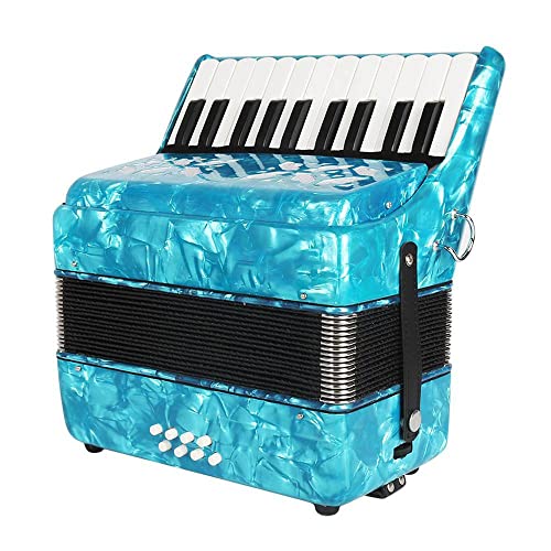 BEDEXU Hand Piano Accordion 22 Key 8 Bass, Professional Solid Wood Piano Accordion, With Backpack Gig Bag Shoulder Straps