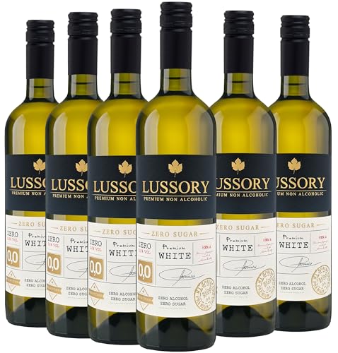 Vino Blanco y Tinto ZERO ALCOHOL & ZERO AZÚCAR - LUSSORY PREMIUM | Pack 6 botellas 750ml | 0,0° y BAJO en calorías | Vino clásico sin gota de alcohol.