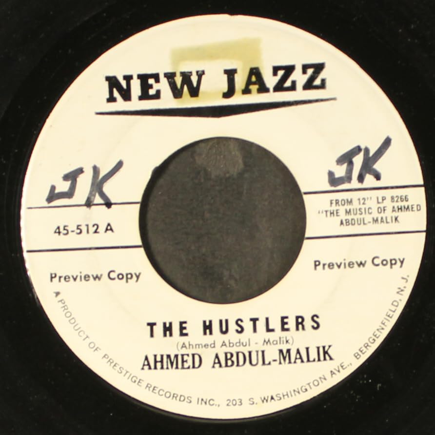AHMED ABDUL-MALIK the hustlers NEW JAZZ 45 promo