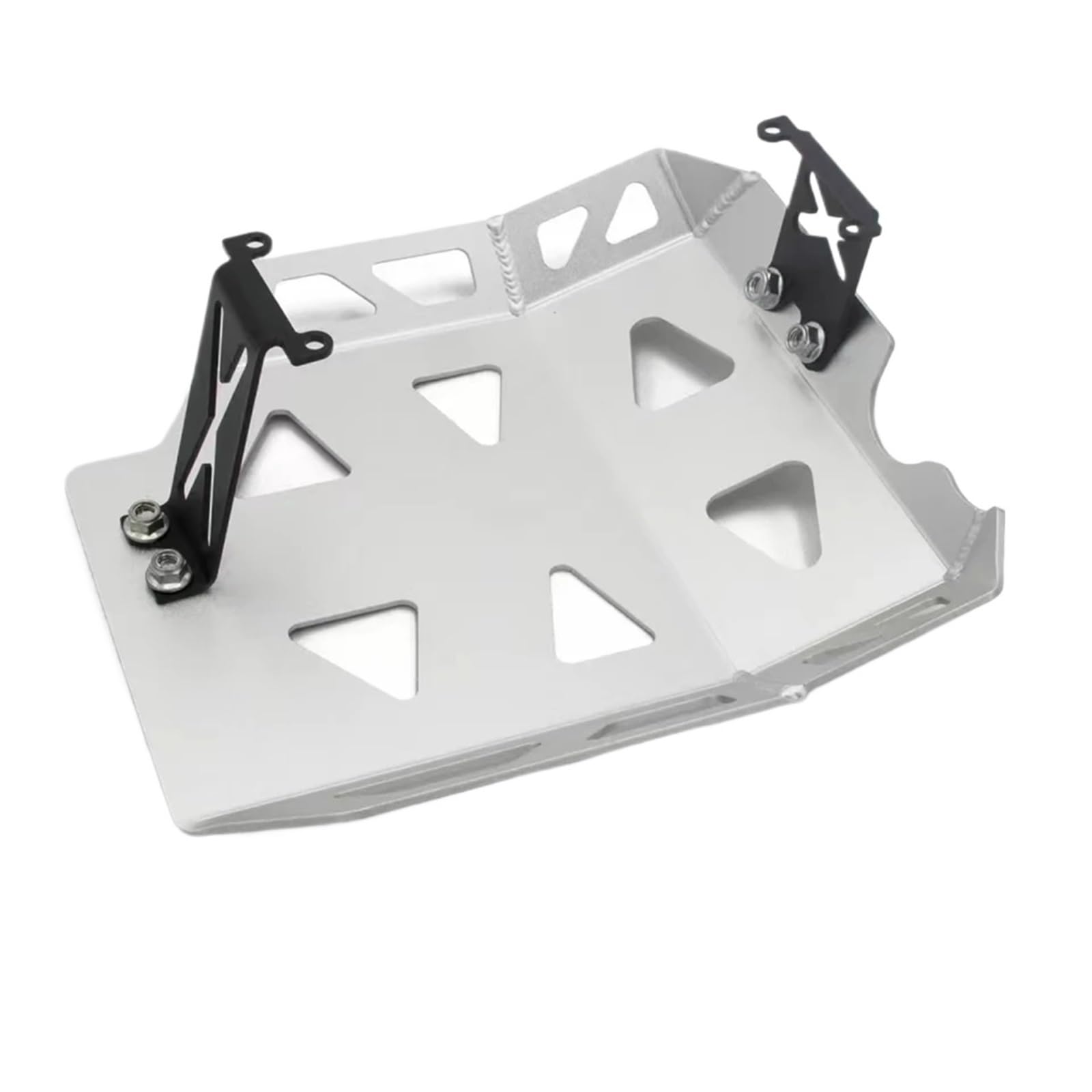 Kits de Montaje Arandelas Compatible con Brixton Crossfire 500, Protector de cárter Aluminio, Placas protección, Cubierta del Motor Motos Deflector de Viento(Silver 3mm)